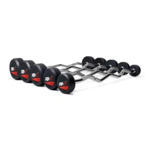 AZAFIT® | Fixed Weight Z-Barbells (set 25-45kg) – Rubber-Coated